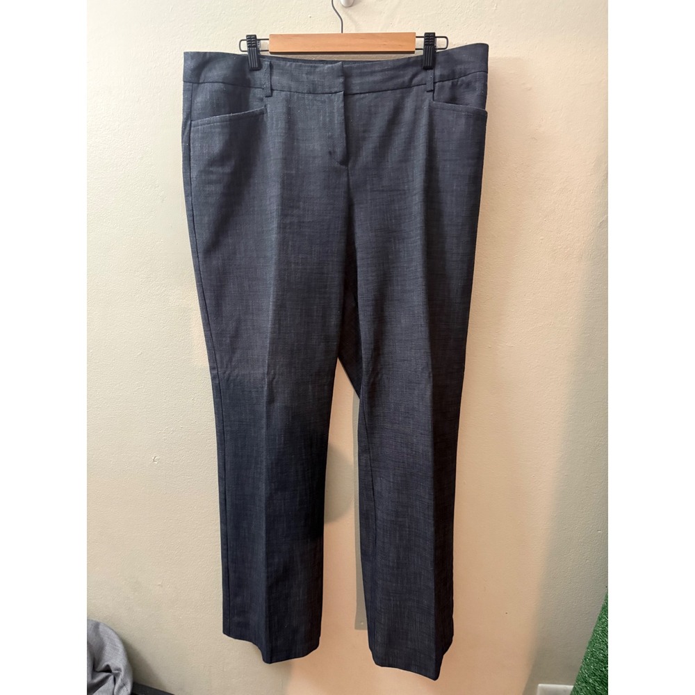 Apt. 9 Modern Fit Dress Pants Womens 16 Gray Straight Leg Trousers Office Wear